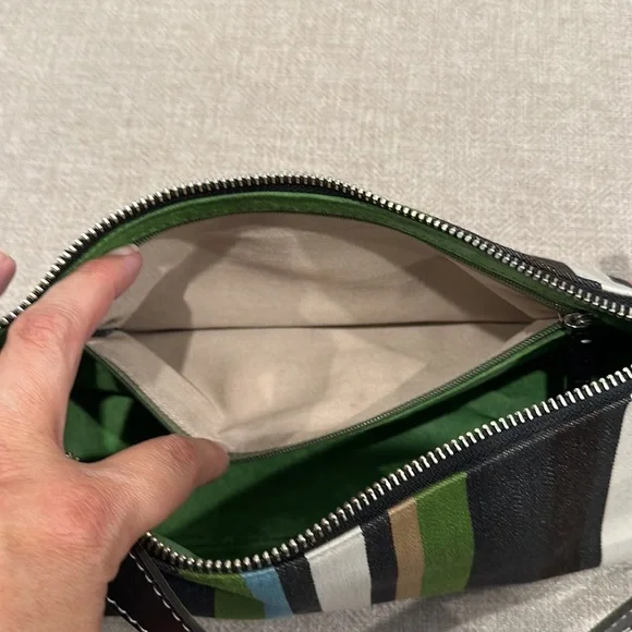 Kate Spade Striped Handbag Vintage - Picture 8 of 10